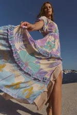 Nine Lives Bazaar Dress Size UK 12 / US 8 Escape Gown Oceania Maxi Tiger BNWT