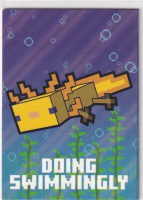 Panini Minecraft Time to Mine Nr. 44 Doing Swimmingly Cast and Cure Card