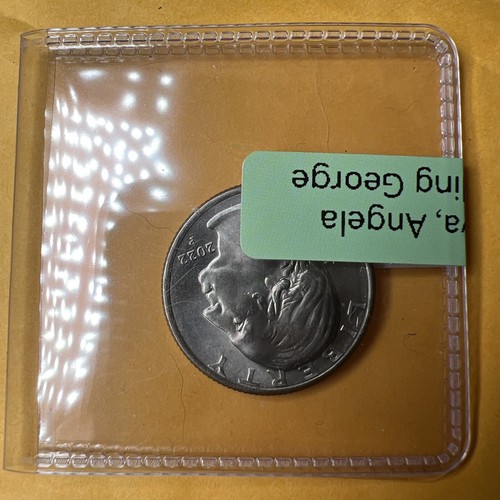 Frosty 2022 P Maya Angelou Washington Quarter Die Chip Error-Drooling Mouth - Picture 5 of 5