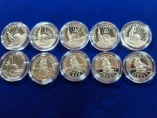 🌟 (10) 1986 Statue of Liberty,1989 Congress Proof Commemorative Half Dollars