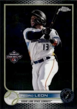 2022 Topps Pro Debut Pedro Leon #PDC-161 Chrome Sugar Land Space Cowboys 2F