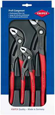Knipex 002009V02 Cobra Pliers Set (3 Piece) Kit 8701180/8701250/8701300 NEW