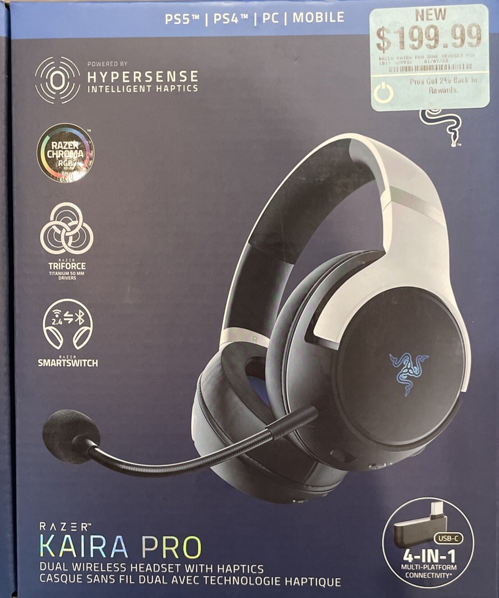 Buy Razer Kaira Pro Wireless Over-Ear Gaming Headset for Sony