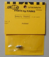 VELOCITY STACKS 1:24 1:25 PART BY PARKS CAR MODEL ACCESSORY 4001