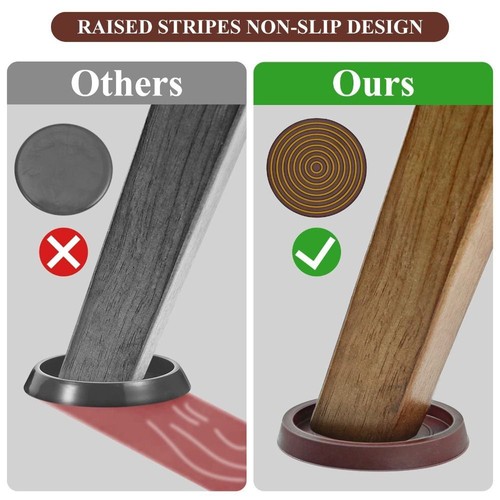 for Hardwood Floors Caster Cups Furniture Coasters Leg Coasters Furniture Pads - Picture 8 of 16