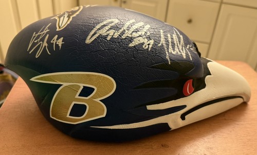 Baltimore Ravens Foamhead firmato, Suggs, Stover, Leach, Johnson & Boldin Jsa - Foto 4 di 10