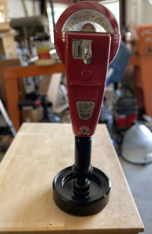 Vintage Red Duncan 60 Parking Meter And Key, Working | eBay