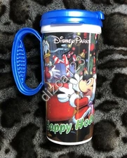 Disney Sipper Happy Holidays Disney Parks Tumbler Mug Sipper 