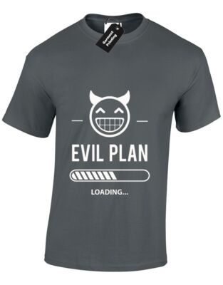 BÖSER PLAN LADEN HERREN T-SHIRT BÖSE GENIUS NEUHEIT SLOGAN GESCHENK GESCHENK HUMOR