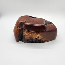 Medium Exotic Wood Burl Manzanita Box w/ Blue Felt