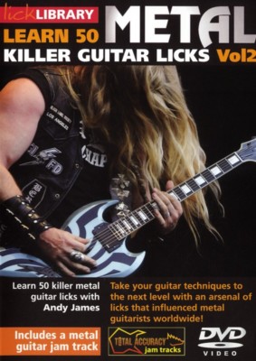 Lick Library LEARN 50 METAL KILLER GUITAR LICKS Vol2 Video DVD Lesson Andy James