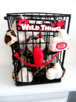 Vintage DAN DEE Plush MONKEY in Cage Vibrates and Sings Wild Thing