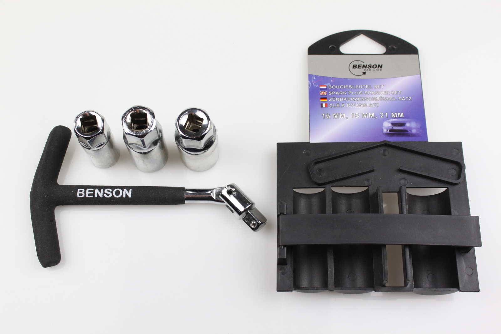 Zündkerzenschlüssel Set 16mm & 21mm - T-Griff Für Auto, Motorrad & Rasenmäher