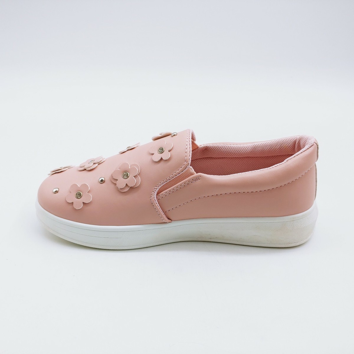 Yoki Womans Tori 130 Slip On Loafer Sneaker Pink Cushioned
