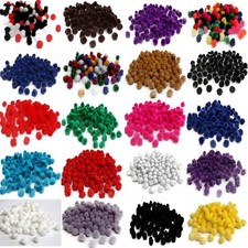 Bommel - 12 mm (1/2") - Handwerk flauschig Fuzzy Bommel Bommel Kugeln 100er-Pack - 23 Farben