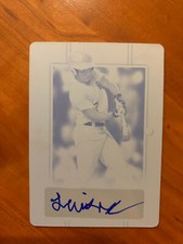 NATE McCOLLUM 2019 Leaf Perfect Game Cyan Printing Plate AUTO 1/1 Card
