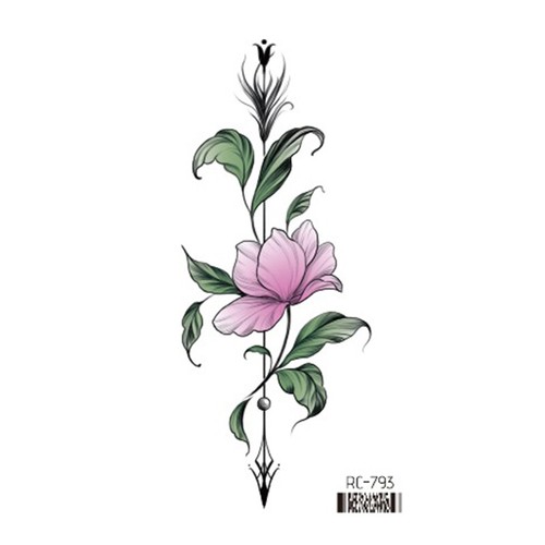 Floral Butterfly Tattoo Waterproof Body Temporary Tattoos Stickers с - Picture 34 of 35