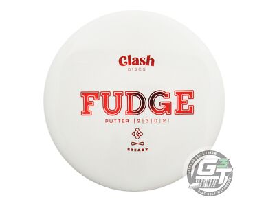 NEW Clash Discs Steady Fudge 176g White Red Foil Putter Golf Disc | eBay