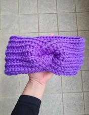 FASCIA PER CAPELLI PARAORECCHIE FATTA A MANO ALL'UNCINETTO