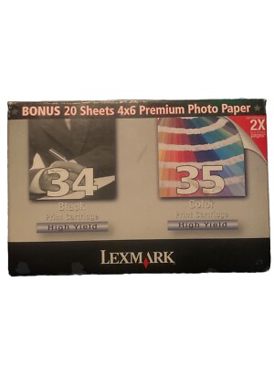 New Genuine Lexmark 34 35 2PK Ink Cartridges X Series X2500 Z Series ...