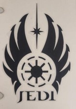 Star Wars Jedi Black Die Cut Decal