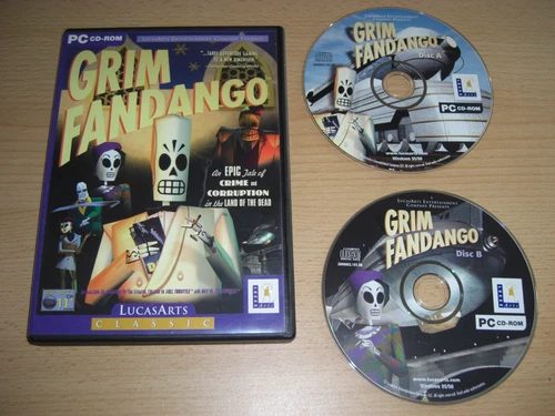 GRIM FANDANGO - LUCASARTS CLASSIC Pc Cd Rom FAST DISPATCH