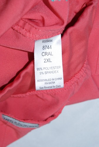 med couture pantalon gommage femme 2XL couleur corail cargaison 6 poches total - Photo 12/16