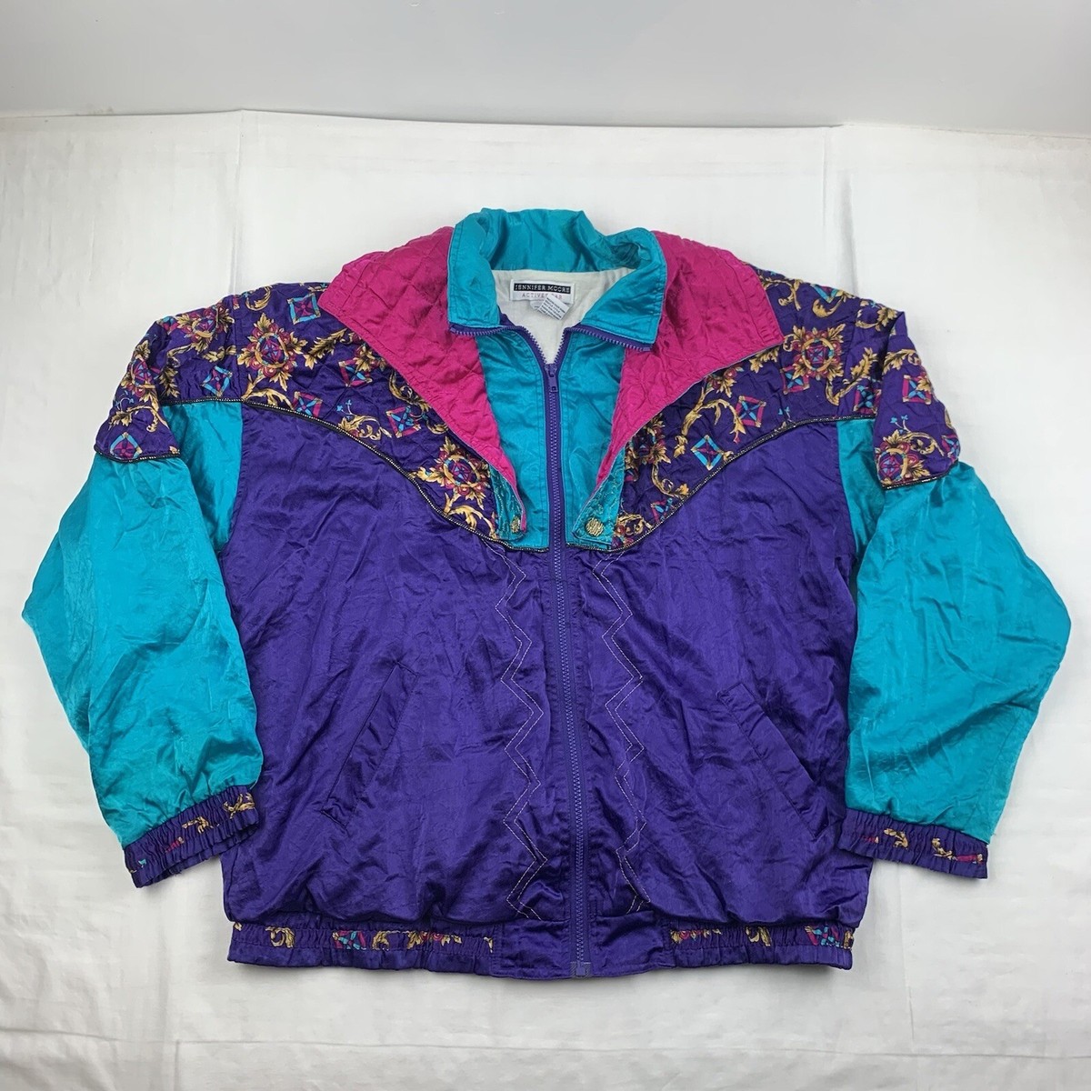 Vintage Jennifer Moore Activewear Windbreaker Womens Large Vintage Jennifer Moore Activewear Windbreaker Womens Large