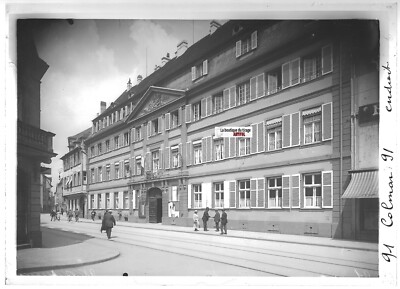 Plaque verre photo ancienne positif noir et blanc 13x18 cm CAP Vittel
