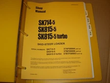 Komatsu SK714-5 , SK815-5 , SK815-5 turbo Skid Steer Loader Shop Manual # listed