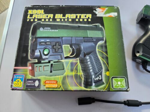 MICROSOFT XBOX ORIGINAL LIGHT GUN BLASTER GAME PISTOL Laser Dot Kickback Recoil - Picture 3 of 5