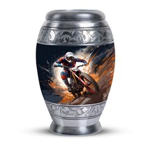 Dirt Bike Charge Mini Urns Human Ashes Keepsake Cremation Keepsakes Small 3 Inch