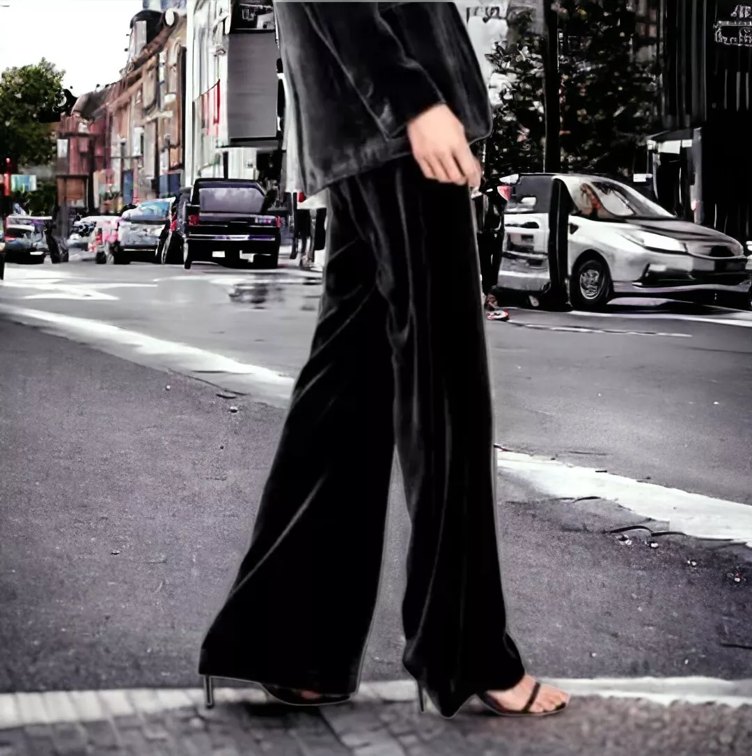 Velvet clearance pants zara