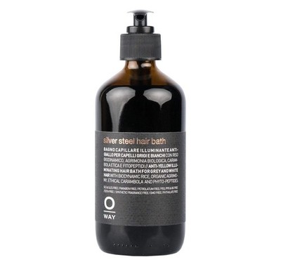 OWAY Silver Steel Hair Bath Shampoo 8 oz