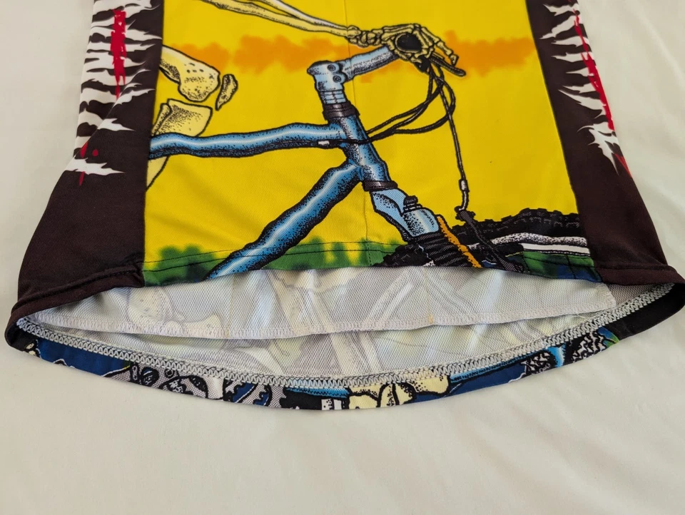 Primal Wear Greatful Tread Cycling Jersey 17in W X 27in L Psychedelic Skeleton - Image 3 of 4