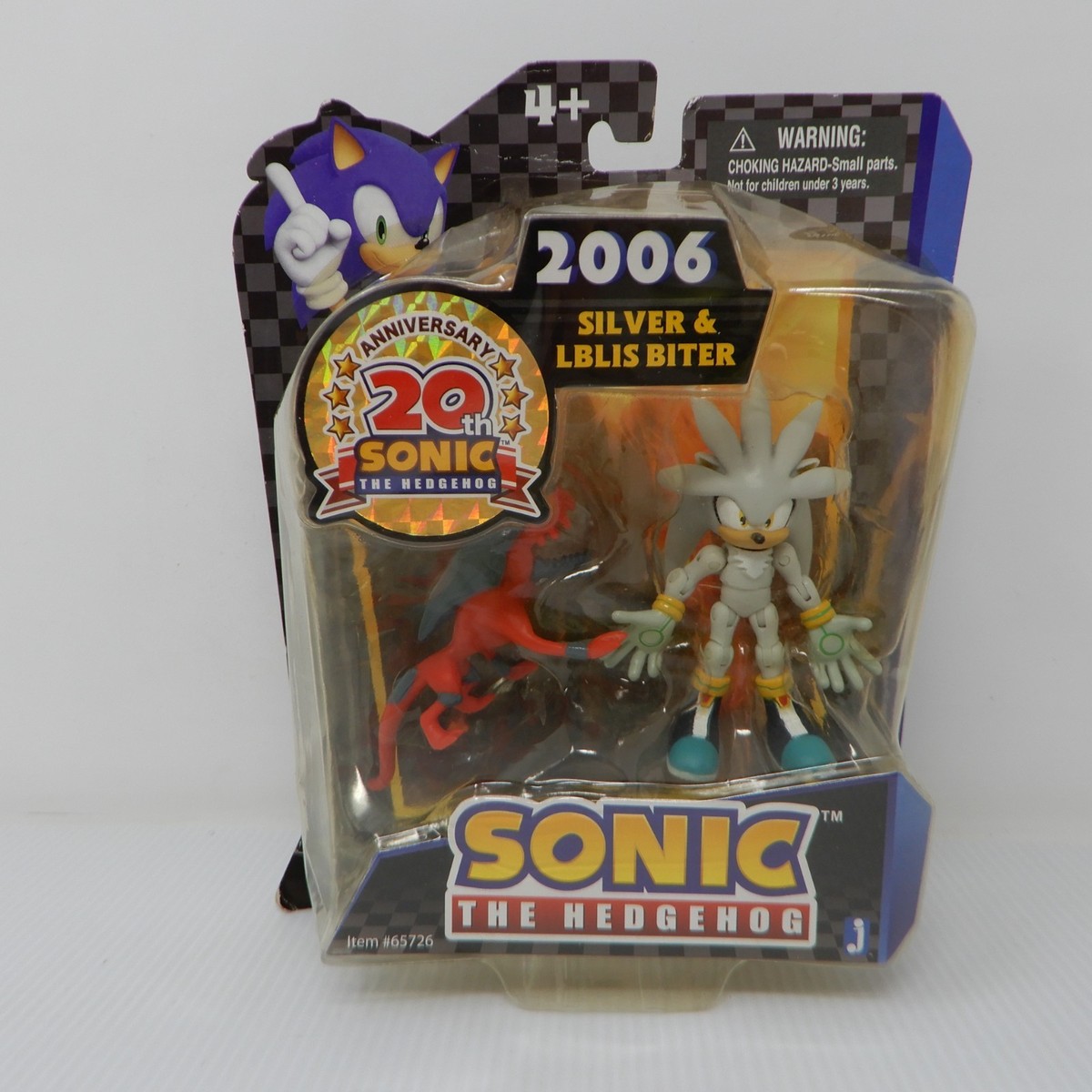JAZWARES Sonic the Hedgehog 2006 Silver & Iblis Biter Figure 20th