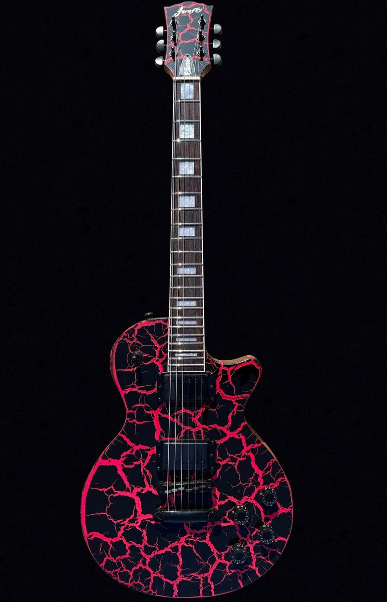 Firefly FFSP Electric Guitar Red Crackle LP Style Mahogany Body