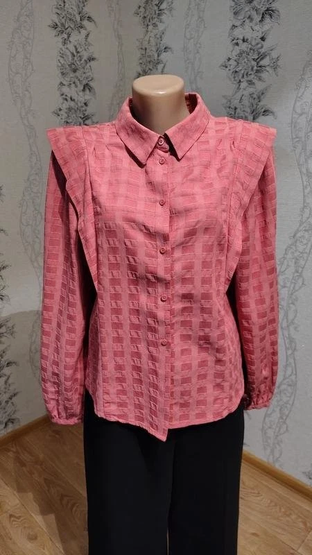Women Laura Torelli Shirt Coral Cotton S - Bild 4 von 4