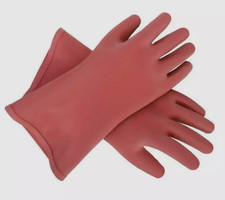 High Voltage 12kv Insulated Safety Electrical Insulating Gloves For Electricians