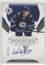 2019 Ultimate Collection Rookies 196/299 Ville Heinola #171 Rookie Auto RC y5d