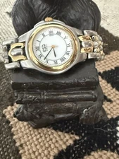 Must PANTHERE  OPTION Men's Silver Tone w/ White Dial & Roman Numerals ESQ SWISS