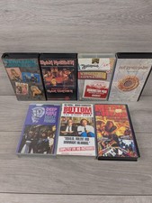7 X Job Lot Bundle Of VHS Video Tapes Iron Maiden Metalhead White snake Rock