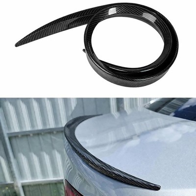 4ft Universal Carbon Fiber Rear Car Spoiler Wing Lid For Trunk Window Roof Joint