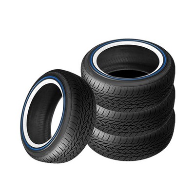 4 X Vogue Custom Built Radial White/Blue 215/70R15XL 103H Tires
