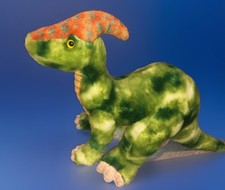 Aurora - Dinosaur Plush- 13  x 11  Parasaurolophus Ferocious Stuffed Animal EUC