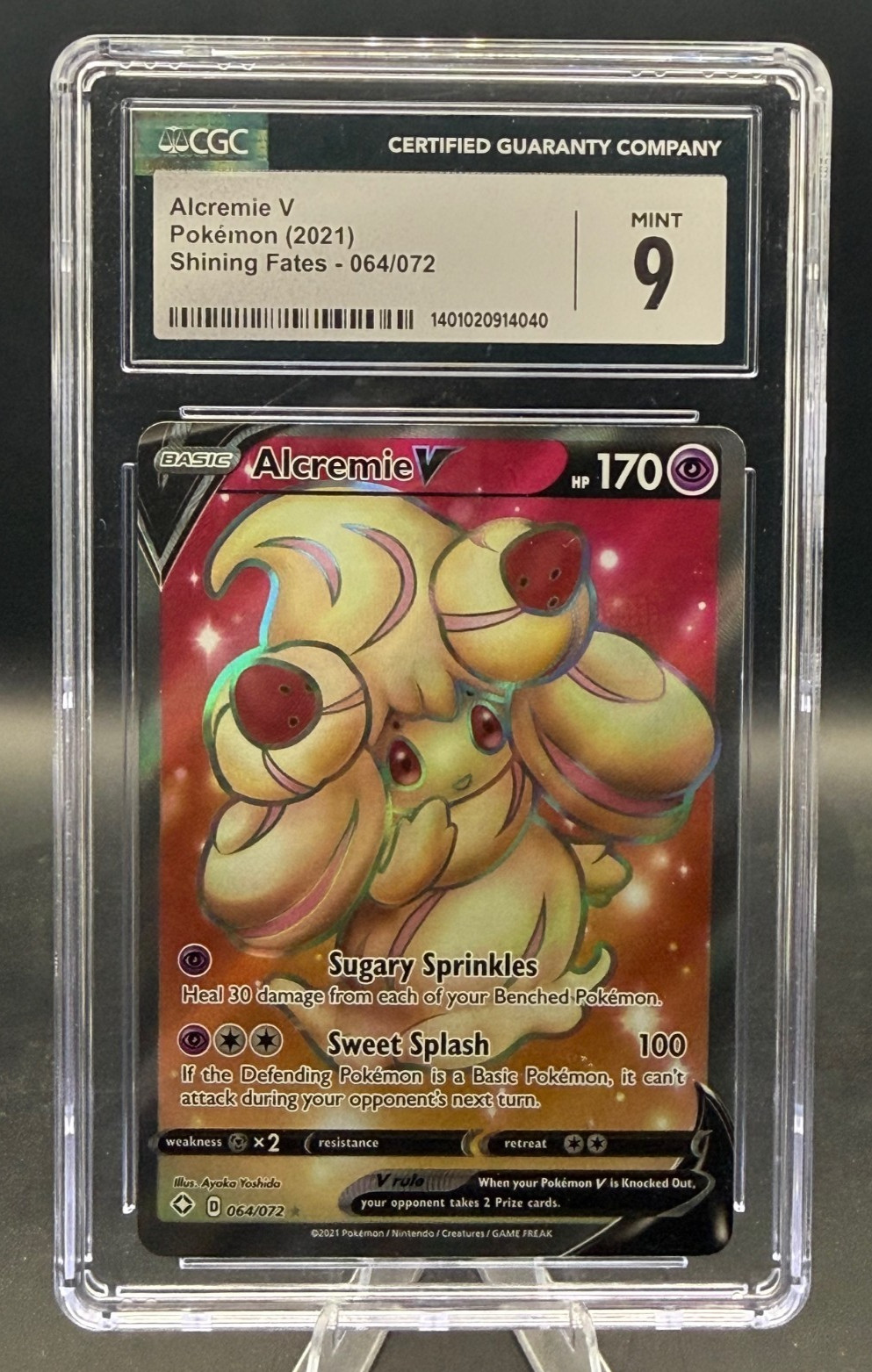 Alcremie V - 2021 Shining Fates Holo 064/072 CGC MINT 9
