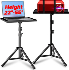 Heavy Duty Projector Stand, 33LB Load Bearing  22-55" Height Adjustable, for Pr