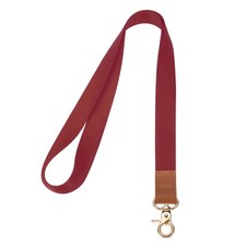 Neck Lanyard, 1 Set Long ID Badge Lanyard with Lobster Clasp, Dark Red