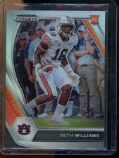 2021 Panini Prizm Draft Picks Collegiate Seth Williams Silver Auburn Tigers #153