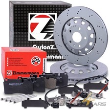 ZIMMERMANN BREMSSCHEIBEN Ø370+BELÄGE +KONTAKTE VORNE FÜR AUDI TT 8J SEAT LEON 5F